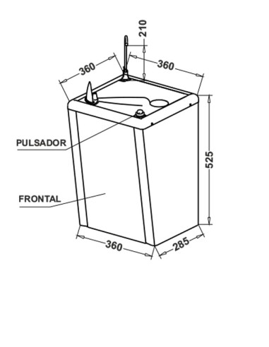 Fuente de agua Serie 4 M-4ALV de Canaletas