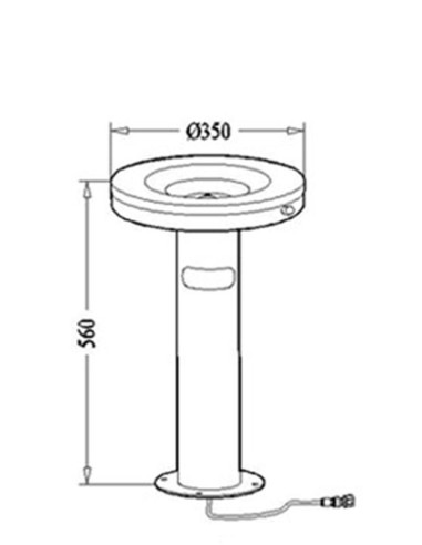 Fuente de agua serie J sin frío de Canaletas
