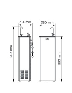 Amazonas inox, fuente metálica de 25 l/h 2