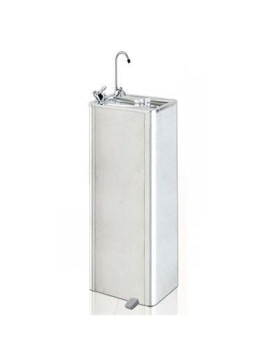 Amazonas inox, fuente metálica de 25 l/h con pedal