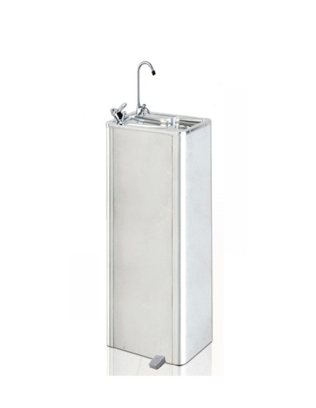 Amazonas inox, fuente metálica de 25 l/h con pedal