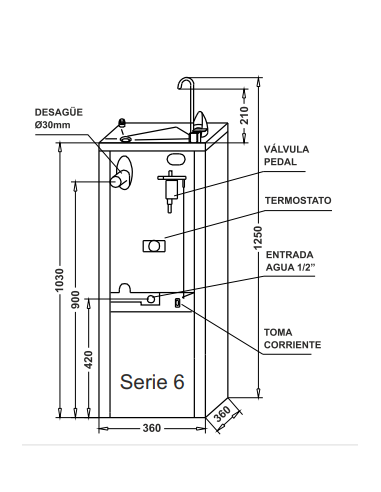 Surtidor de agua para exteriores |...