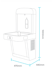 Fuente de pared acero inoxidable Foix 2