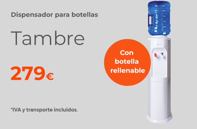 Dispensador de agua fr&iacute;a y caliente Besaya Le Plain en oferta