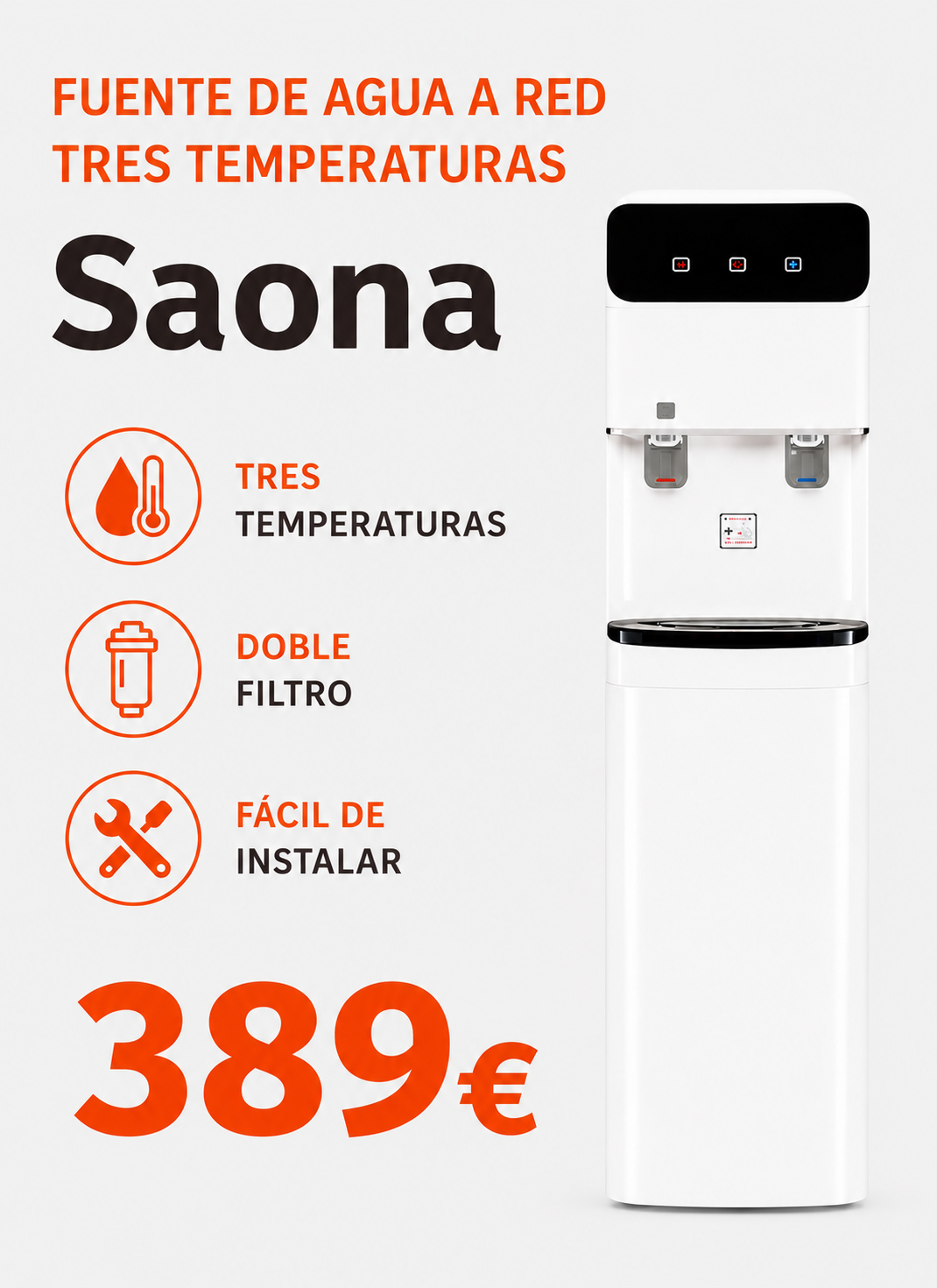 Dispensador para botellas con sensor Sensorem Up en oferta